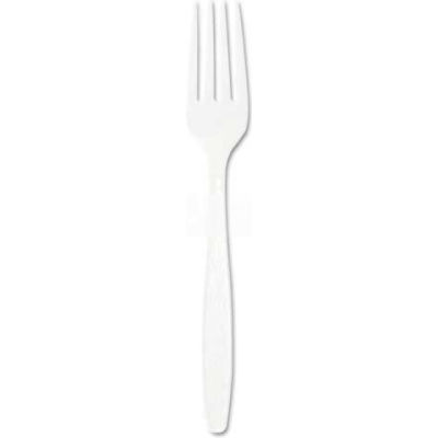 SOLO® GBX5FW-00007 Guildware Forks, Polystyrene,  White, 1000/Carton