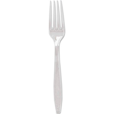 SOLO® GBX5FW-00007 Guildware Forks, Polystyrene, Clear, 1000/Carton