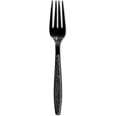 SOLO®GDR5FK-00004 Guildware Forks, Polystyrene, Black, 1000/Carton
