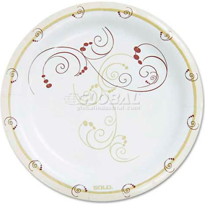 SOLO® HP9S-J8001, Symphony Paper Plates, 9" Dia., Tan, 125/Pack