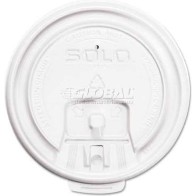 SOLO® Hot Cup Lids, Fits 8 oz Paper Hot Cups, White, 1000/Carton