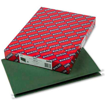 Smead® 1" Capacity Box Bottom Hanging File Folders, Legal, Green, 25/Box