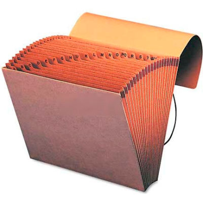 Smead® A-Z Indexed Accordion Expanding Files, 21 Pockets, Kraft, Letter, Brown