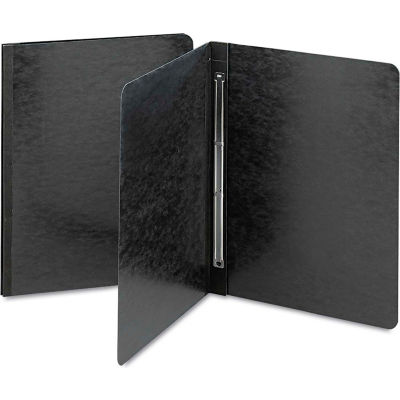 Smead® Side Opening Pressboard Report Cover, Prong Fastener, Letter, Black