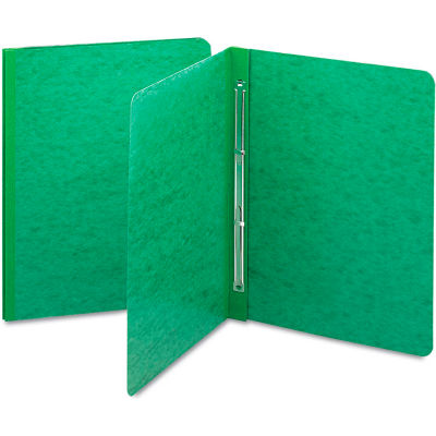 Smead® Side Opening Pressboard Report Cover, Prong Fastener, Letter, Green