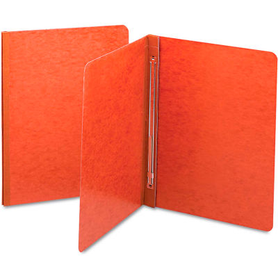 Smead® Side Opening Pressboard Report Cover, Prong Fastener, Letter, Red