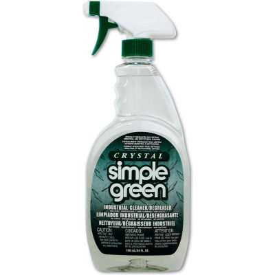 Crystal Simple Green® Industrial Cleaner and Degreaser, 24oz. Bottle, 12 Bottles - 19024
