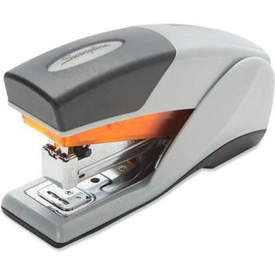 Swingline® LightTouch® Reduced Effort Compact Stapler, 20 Sheet Capacity, Gray/Orange