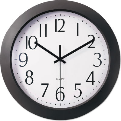 Universal One™ Whisper Quiet Clock, 12", Black