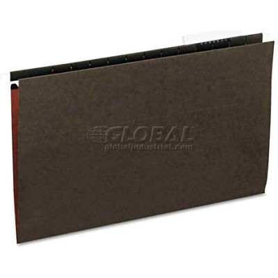 Universal® Hanging File Folders, 1/3 Tab, 11 Point Stock, Legal, Standard Green, 25/Box