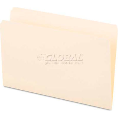 Universal® File Folders, Straight Cut, One-Ply Top Tab, Legal, Manila, 100/Box