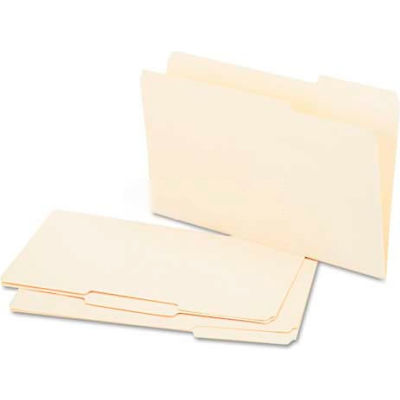 Universal® Recycled Interior File Folders, 1/3 Cut Top Tab, Legal, Manila, 100/Box