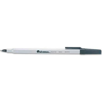 Universal One Economy Ballpoint Stick Oil-Based Pen, Black Ink, Medium, Dozen