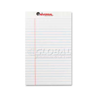 Universal® Perforated Edge Writing Pad, Jr. Legal Rule, 5 x 8, White, 50-Sheet, Dozen