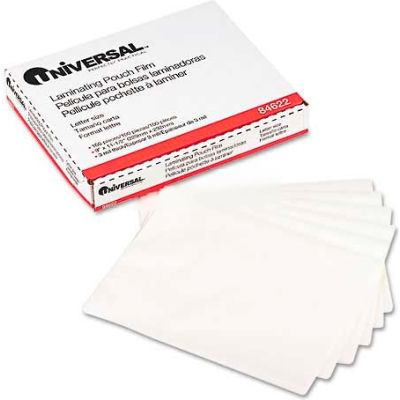 Universal Clear Laminating Pouches, 3 mil, 9 x 11-1/2, 100/Box