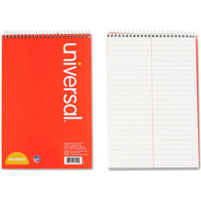 Universal® Steno Book, Gregg Rule, 6 x 9, White, 80 Sheets/Pad