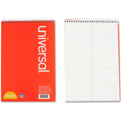 Universal® Steno Book, Gregg Rule, 6 x 9, White, 80 Sheets/Pad