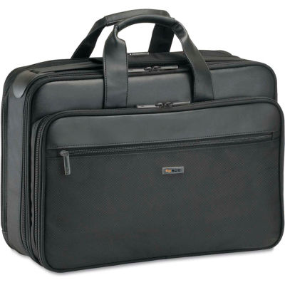 SOLO® Classic Smart Strap Briefcase, 16", 17 1/2 x 5 1/2 x 12, Black