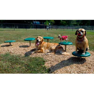 BarkPark™ Stepping Paws - Natural (Green)