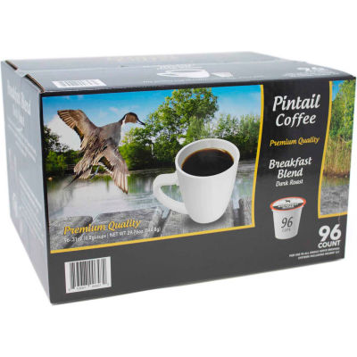 Pintail Coffee Breakfast Blend, Dark Roast, 0.53 oz., 96 K-Cups/Box