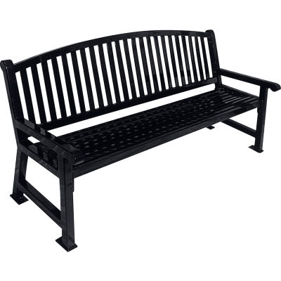ultrasite slat benches globalindustrial bowed
