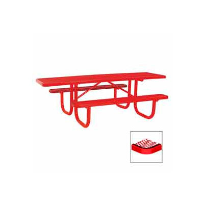 8' Double Sided Extra Heavy Duty ADA Table, Diamond 96"W x 70"D - Red