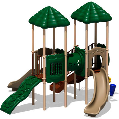 UPlay Today™ Signal Springs Commercial Playground Playset, Natural (Green, Tan, Brown)
