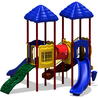 UPlay Today™ Signal Springs Commercial Playground Playset, Playful (Red, Yellow, Blue)