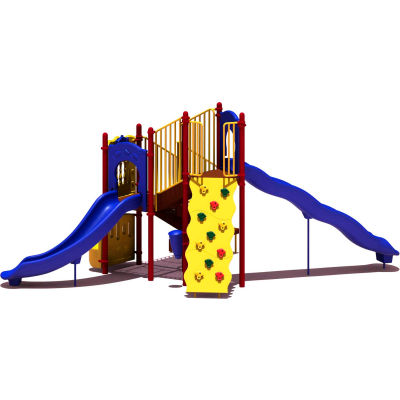 UPlay Today™ Timber Glen Commercial Playground Playset, Playful (Red, Yellow, Blue)