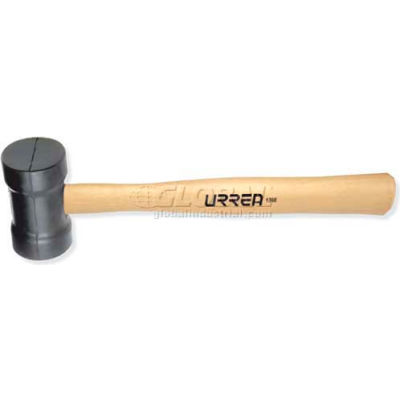 Urrea Rubber Head Mallet, 1368, 16-19/32" Long, 22 Oz Head, Oak Handle