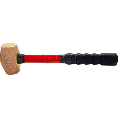 Urrea Non Sparking Hammer, 1430FV, 13-1/2" OAL, 29 Oz Bronze Head W/ Fiberglass Handle