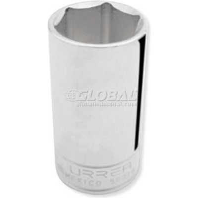 Urrea Deep SAE Socket, 5030H, 3/8" Drive, 15/16" Socket, 2 1/2" Long, 6 Pt