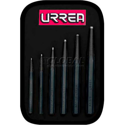Urrea Short Punch Set, 50A, 6 Piece Set