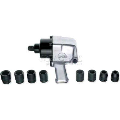 Urrea Extra Heavy Duty Twin Hammer Pistol Grip Impact Wrench Set UP776K, 3/4" Drive, 5500 RPM