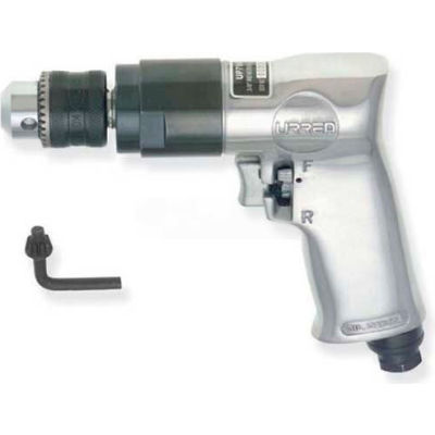 Urrea UP789HR, 1/2" Pistol Air Drill, 0.5 HP, 800 RPM, 4 CFM, Reversible, 90 PSI
