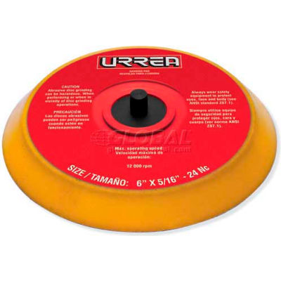 Urrea Flat Vinyl Orbital Base UP800VI, 6" Pad, 12000 RPM