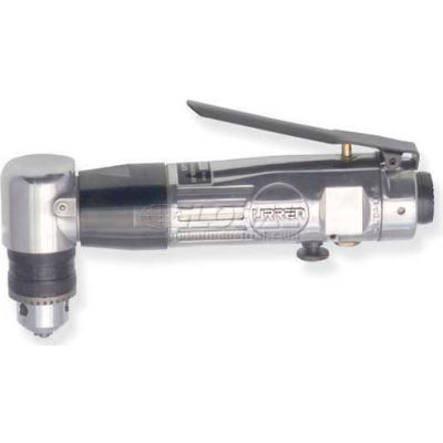 Urrea UP879, 3/8" Right Angle Air Drill, 0.5 HP, 1600 RPM, 4 CFM, Reversible, 90 PSI
