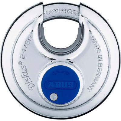 ABUS All Weather Steel Diskus Padlock 24IB/50 KA Keyed Alike - Pkg Qty 6