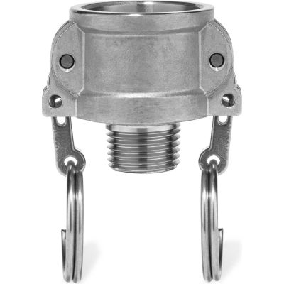 1/2" 316 Stainless Steel Type B Coupler with Threaded NPT Male End