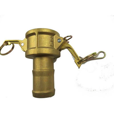 1" Brass Type C Coupler with Hose Shank