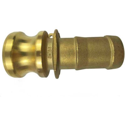 2" Brass Type E Adapter with Hose Shank