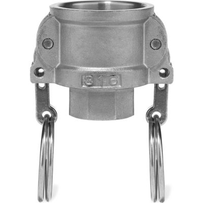1" 316 Stainless Steel Type D Coupler with Threaded NPT Female End