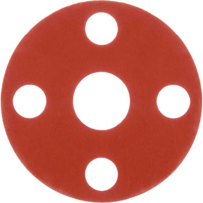 Full Face Silicone Flange Gasket for 5" Pipe-1/16" Thick - Class 150