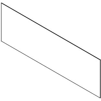 USA Sealing Clear Plastic Dividers with Square Corners - 1/8" T x 36" W x 16" H - Pkg Qty 18
