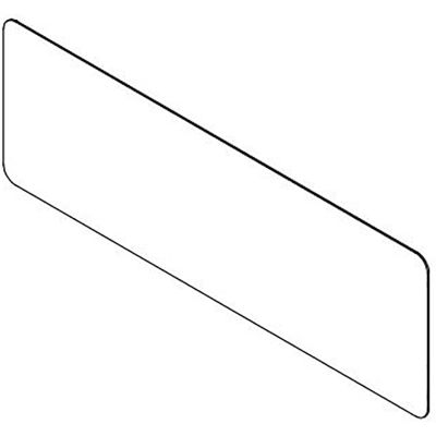 USA Sealing Clear Plastic Dividers with Round Corners - 1/4" T x 42" W x 36" H - Pkg Qty 4