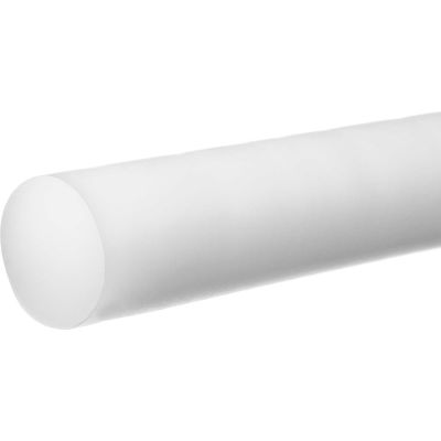 PTFE Plastic Rod - 1/2" Diameter x 2 Ft. Long