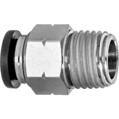 tube od npt male push connect straight fitting nylon adapter plastic fittings pkg qty globalindustrial pipe plumbing