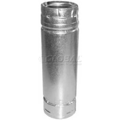 Duravent Pellet Vent Pipe 3112B 4"D X 12"H Black