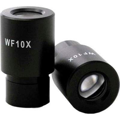AmScope EP10x23 Widefield WF10X Microscope Eyepieces (23mm), 1 Pair