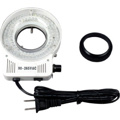 AmScope LED-80S 80-LED Microscope Compact Ring Light with Built-in Dimmer